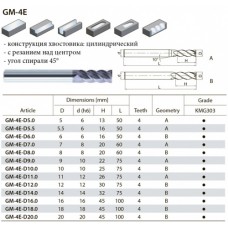 GM-4E-D12.0 KMG303 фреза концевая GM-4E-D12.0 KMG303 фреза концевая