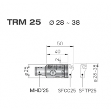 Головка расточная TRM 25 MHD 25 Ø28-38mm D'Andrea Головка расточная TRM 25 MHD 25 Ø28-38mm D'Andrea