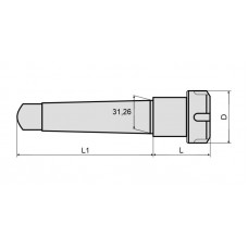Патрон цанговый MTA3-ER32-060