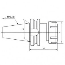 Цанговый патрон BT30-ER11-100 Цанговый патрон BT30-ER11-100