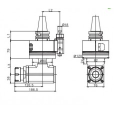 Угловые фрезерные головки AG90-ER40