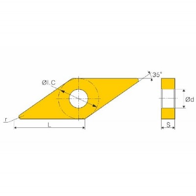 VNMG160404LM WM4035 Пластина токарная
